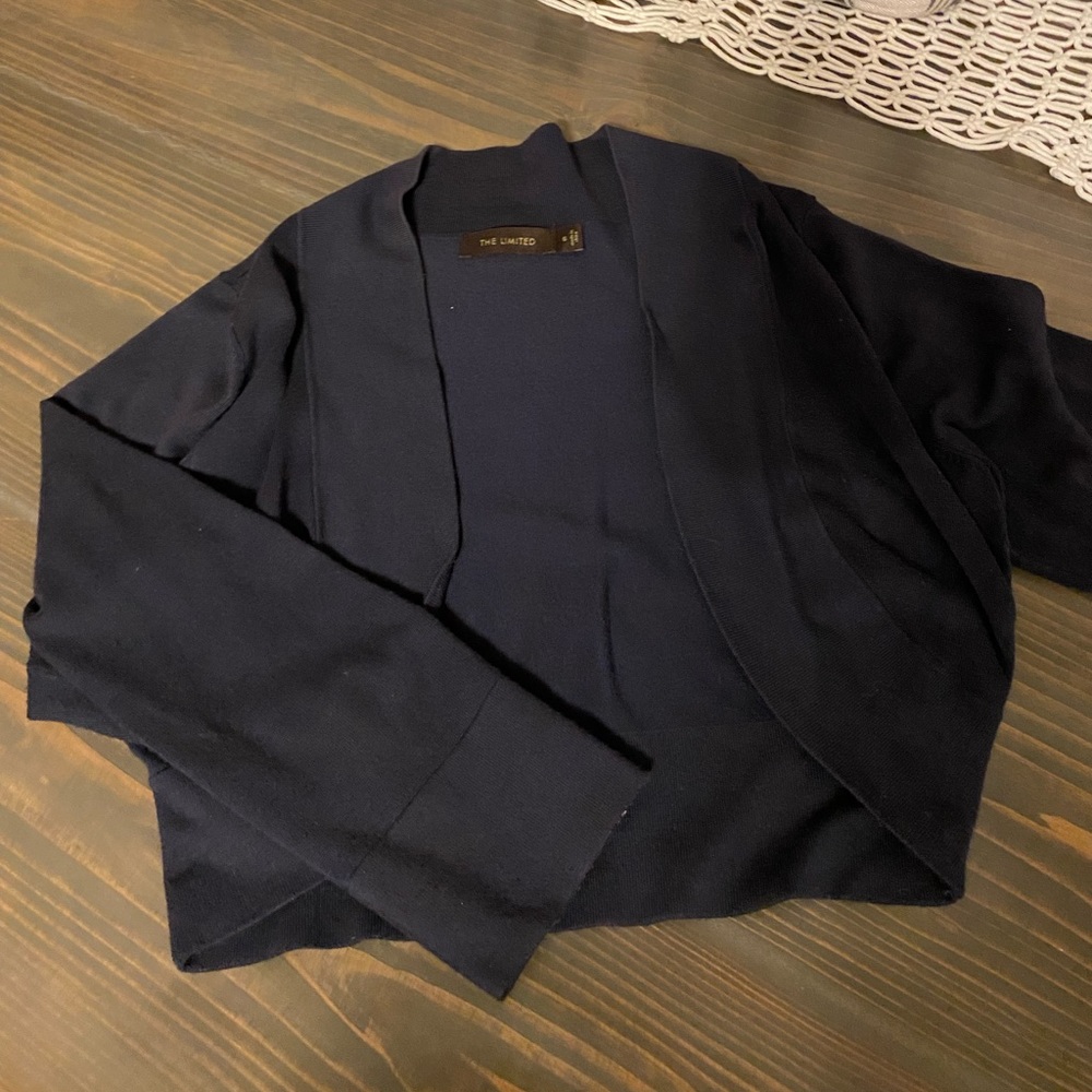 The Limited Navy Shrug Sweater. Size Small.